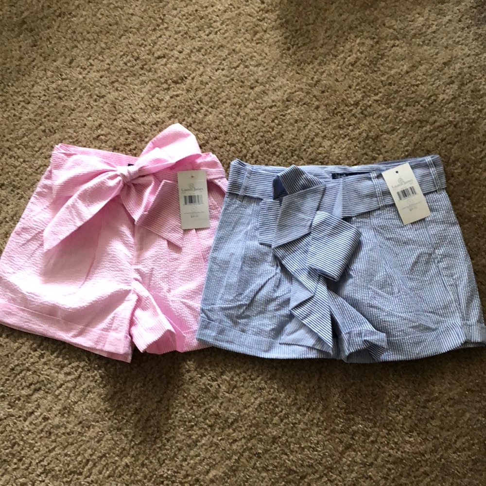 Two pairs of Lauren James Bow Shorts